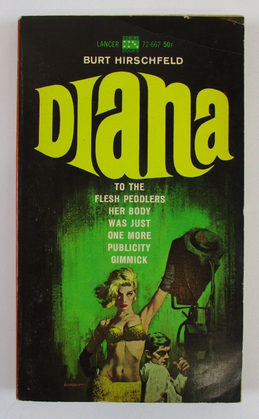1st Edition „DIANA“ Burt Hirschfeld 1963 Lancer Books Pulp Paperback
