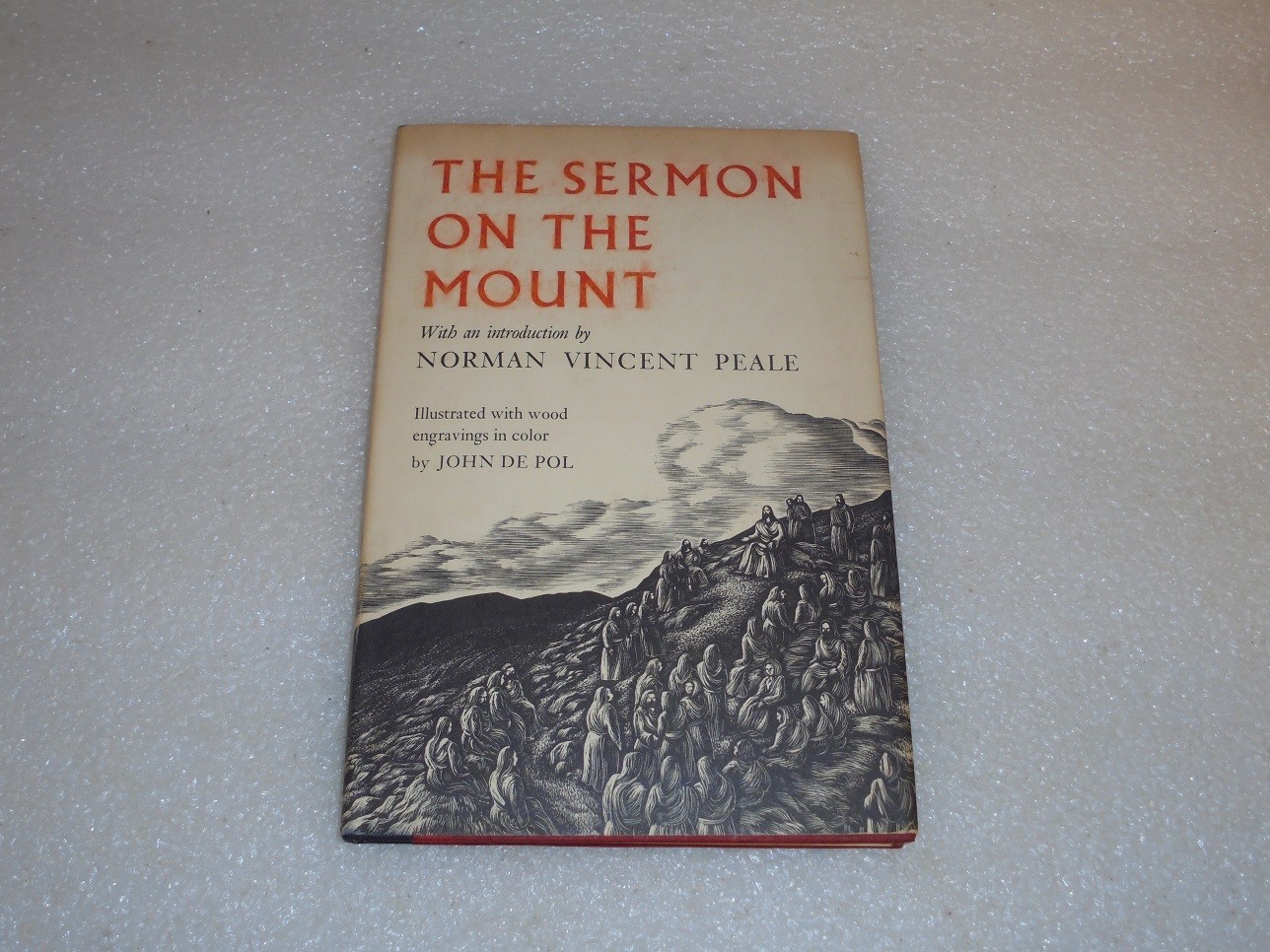 THE SERMON ON THE MOUNT (1955 1st Ed. H/C, D/J) NORMAN VINCENT PEALE! EXCELLENT!