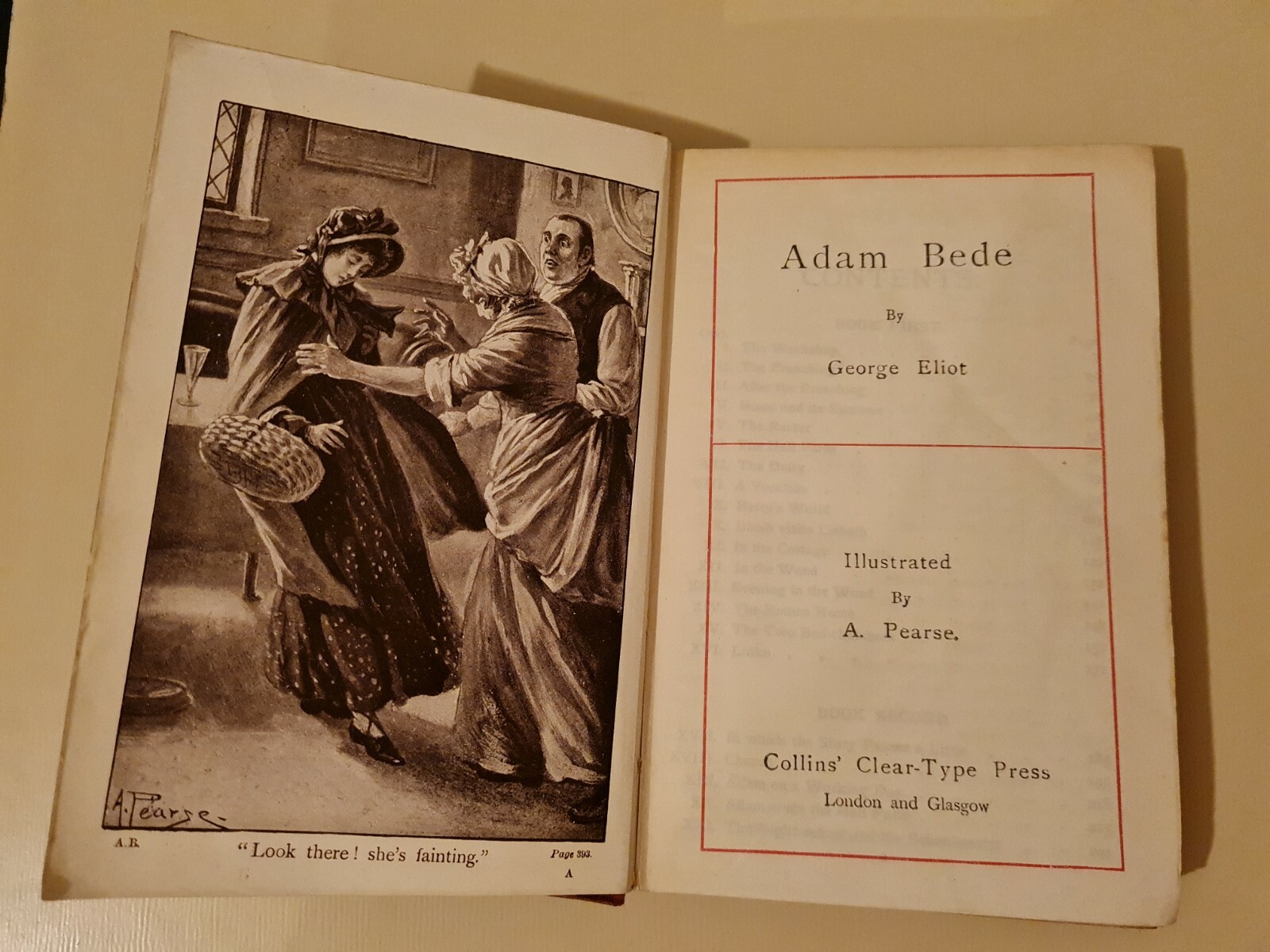 Adam Bede George Eliot Illustrated By A Pearse Vintage Book Collins