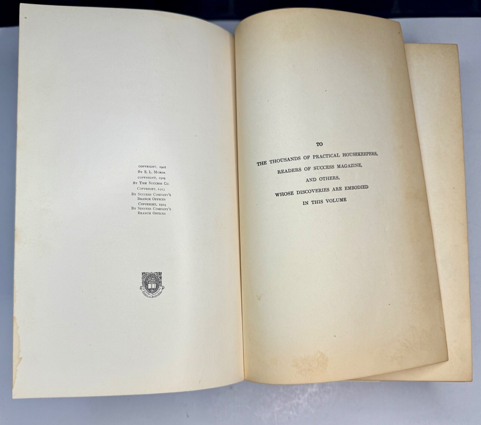 Household Discoveries And Mrs. Curtis’s Cook Book By Sidney Morse 1914