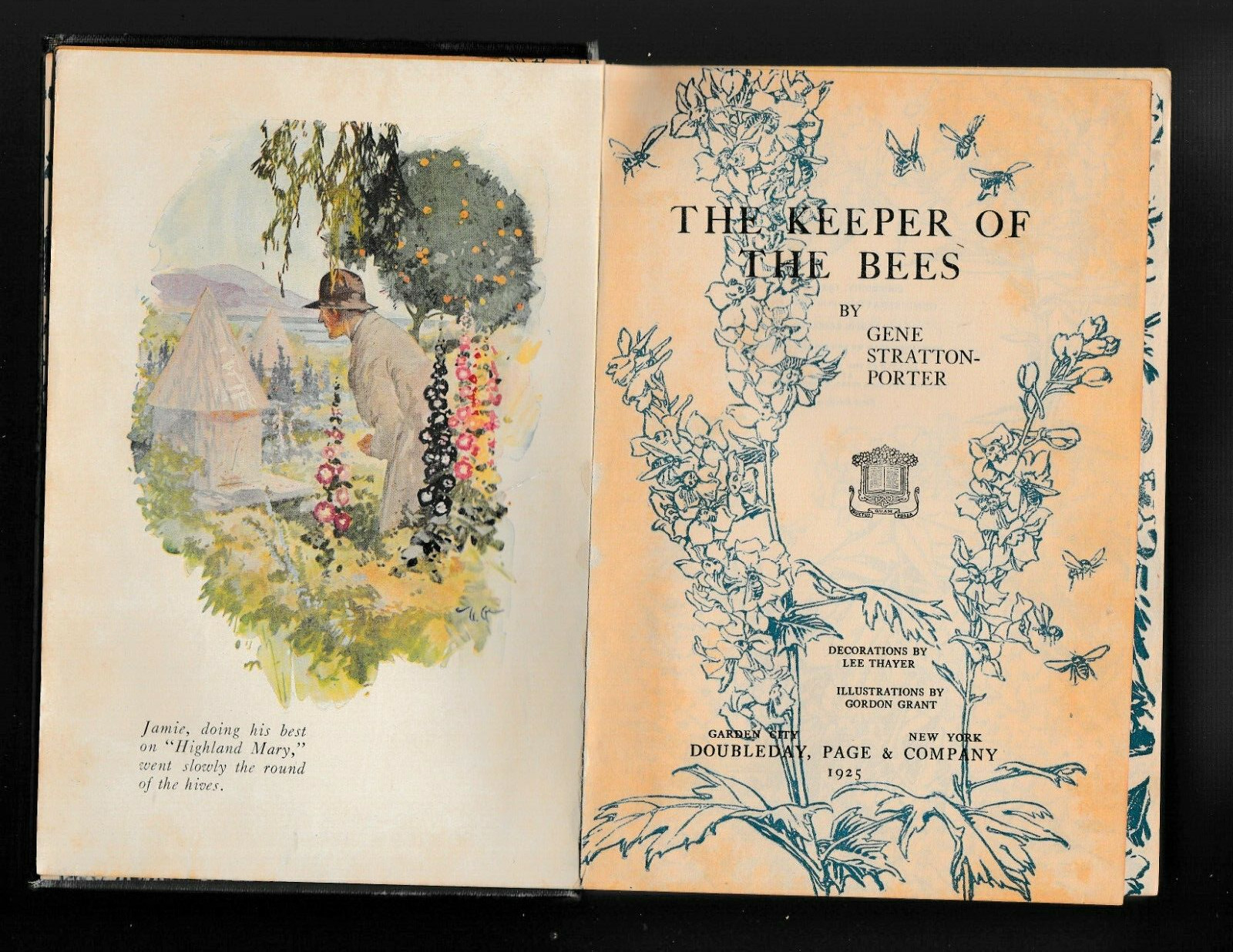 THE KEEPER OF THE BEES By Gene Stratton Porter STATED First Edition 1925