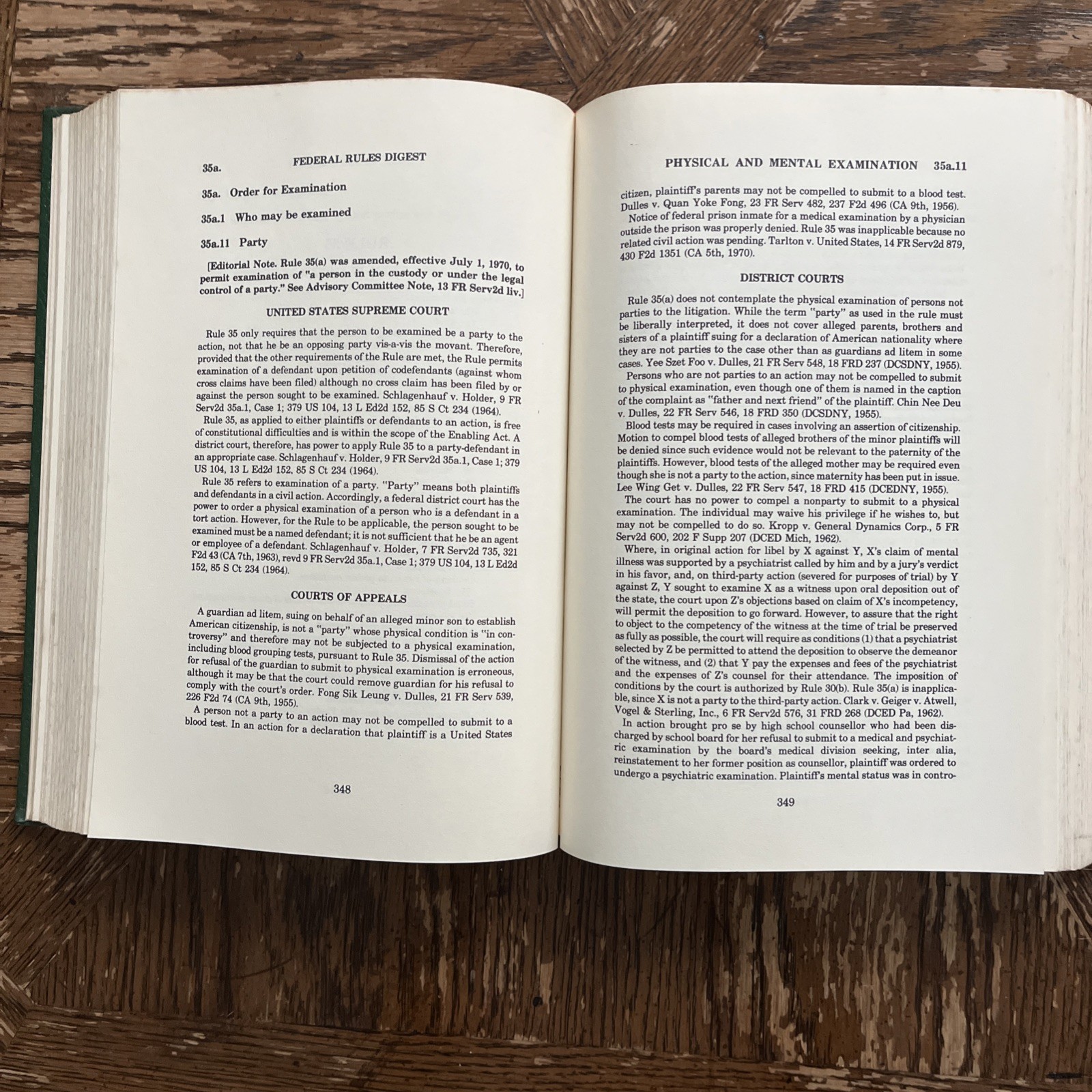 Federal Rule Digest Third Edition Decision Since April 1954