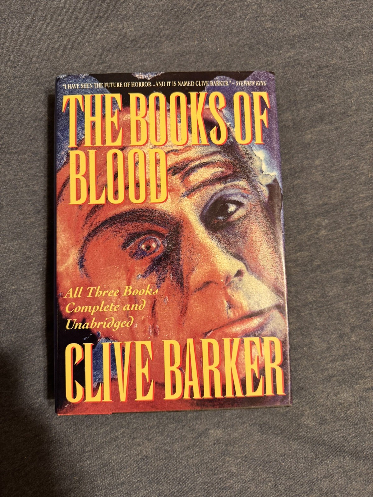 The Books Of Blood (Vol. 1-3) by Clive Barker, 1991, 1st Ed., 1st Print, HC + DJ