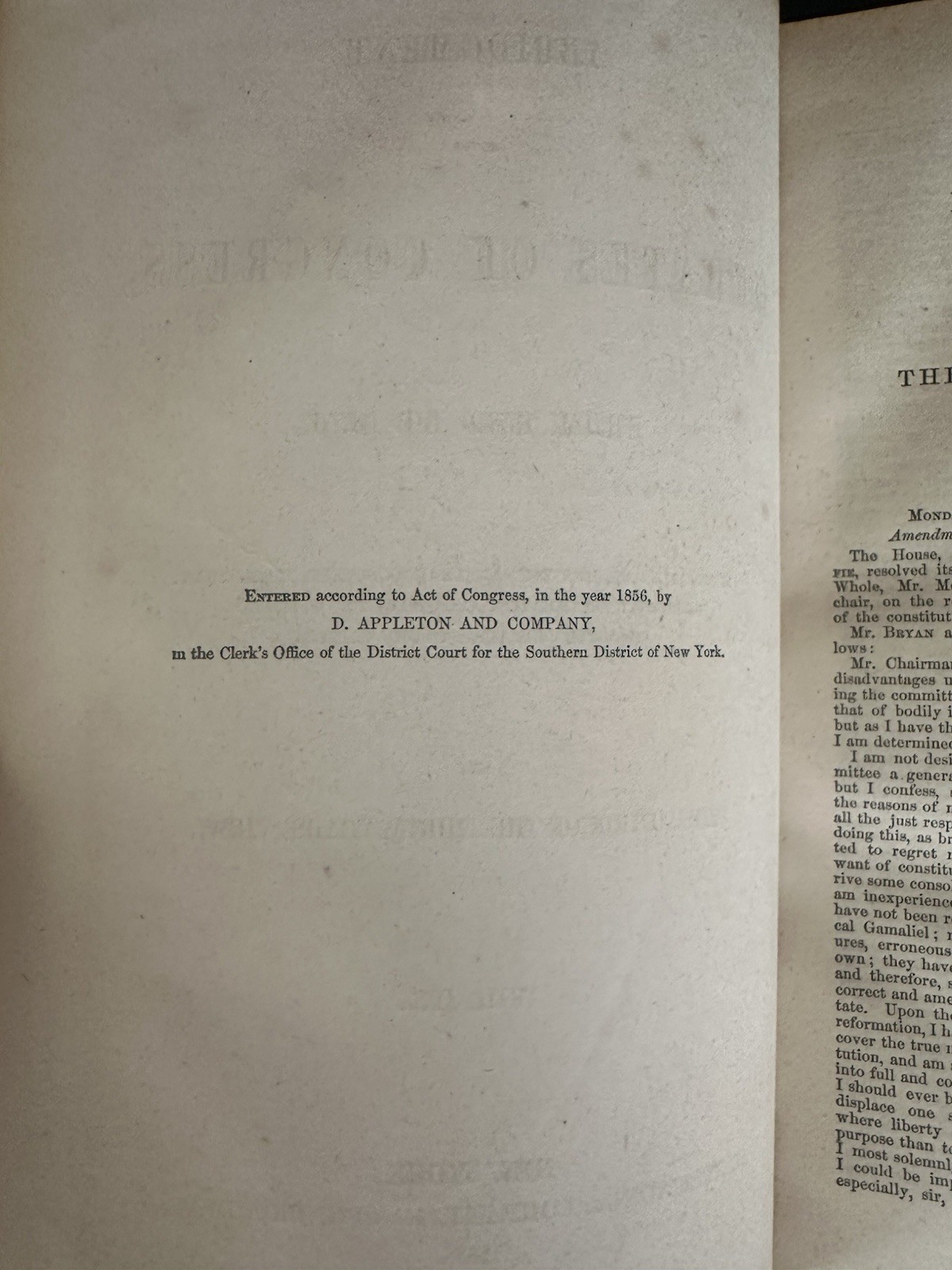 D. Appleton Abridgment of the Debates of Congress Vol IX 1826-1828 1856