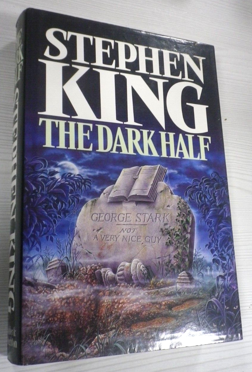 Stephen King The Dark Half H/B D/J 1st UK edition (Third Impression) 1989 VGC