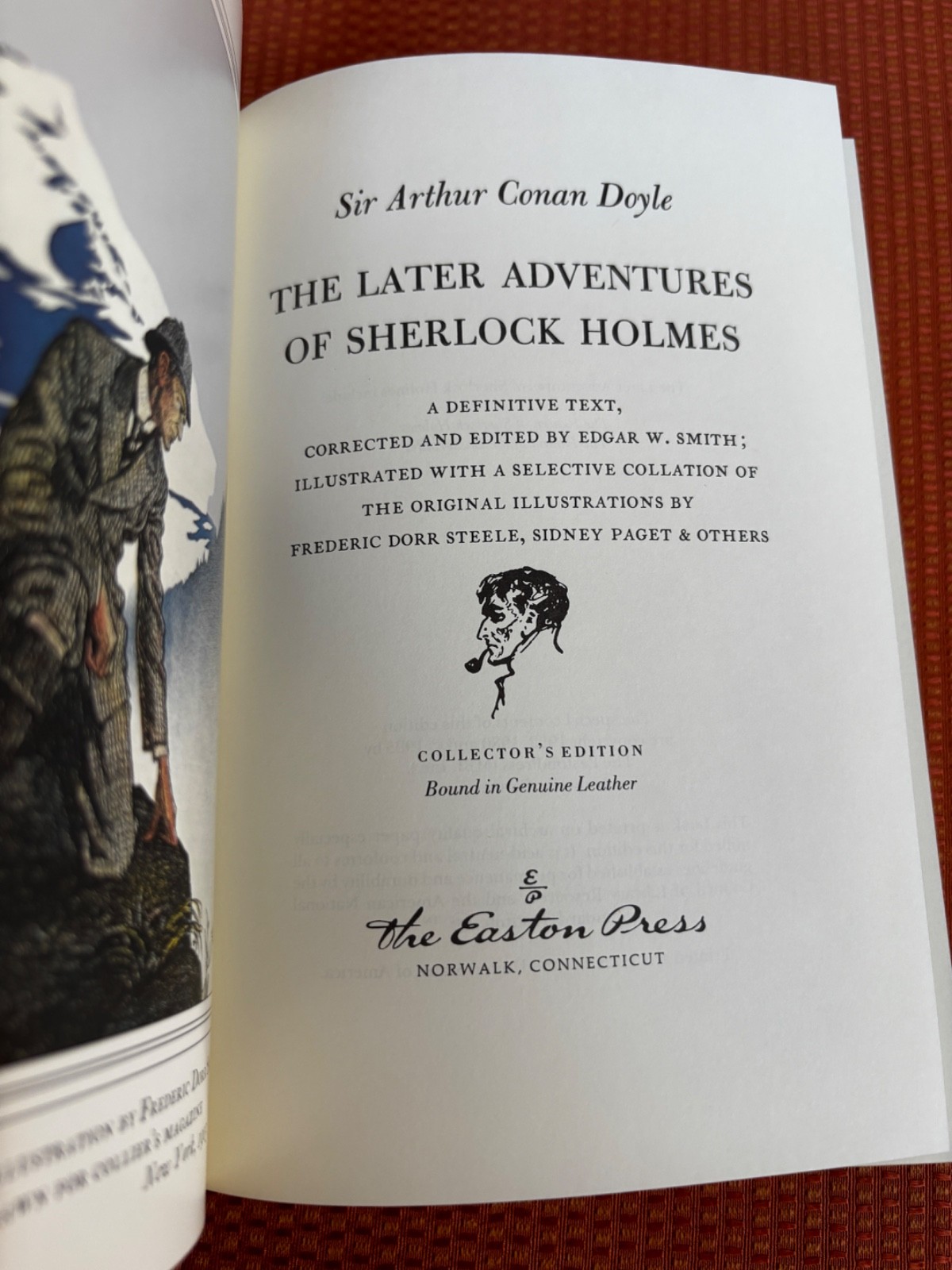 Complete Sherlock Holmes Easton Press 3 volumes A.C. Doyle 1995 Leather Mint