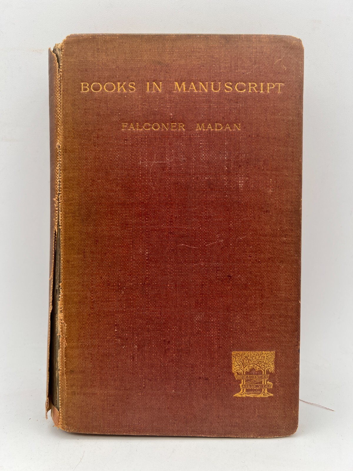 Books In Manuscript Falconer Madan 1893 1st Hardcover