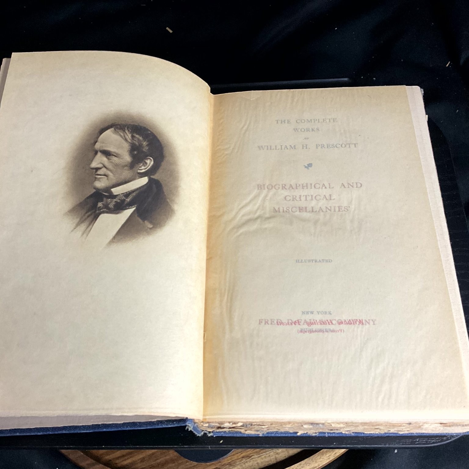Biographical & Critical Miscellanies William Prescott Numbered Limited Ed 1845