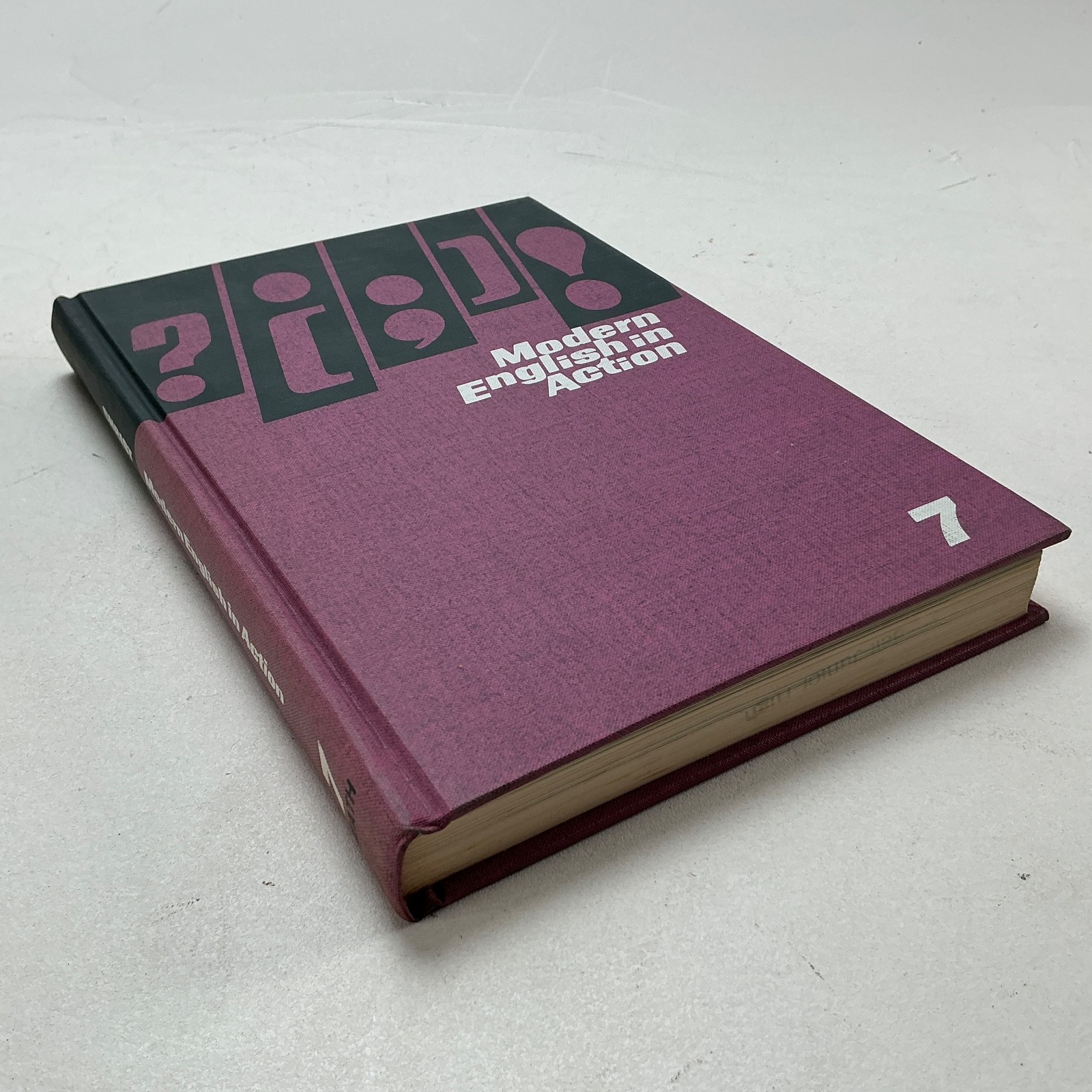 Modern English in Action 7 DC Heath Hardcover Grade 7 Textbook Vintage Textbook