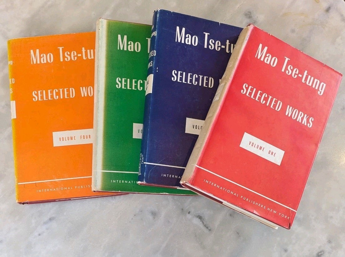1954-56 MAO TSE TUNG SELECTED WORKS 4 Vol. Set 1st INTERNATIONAL PUB. 1st 1954