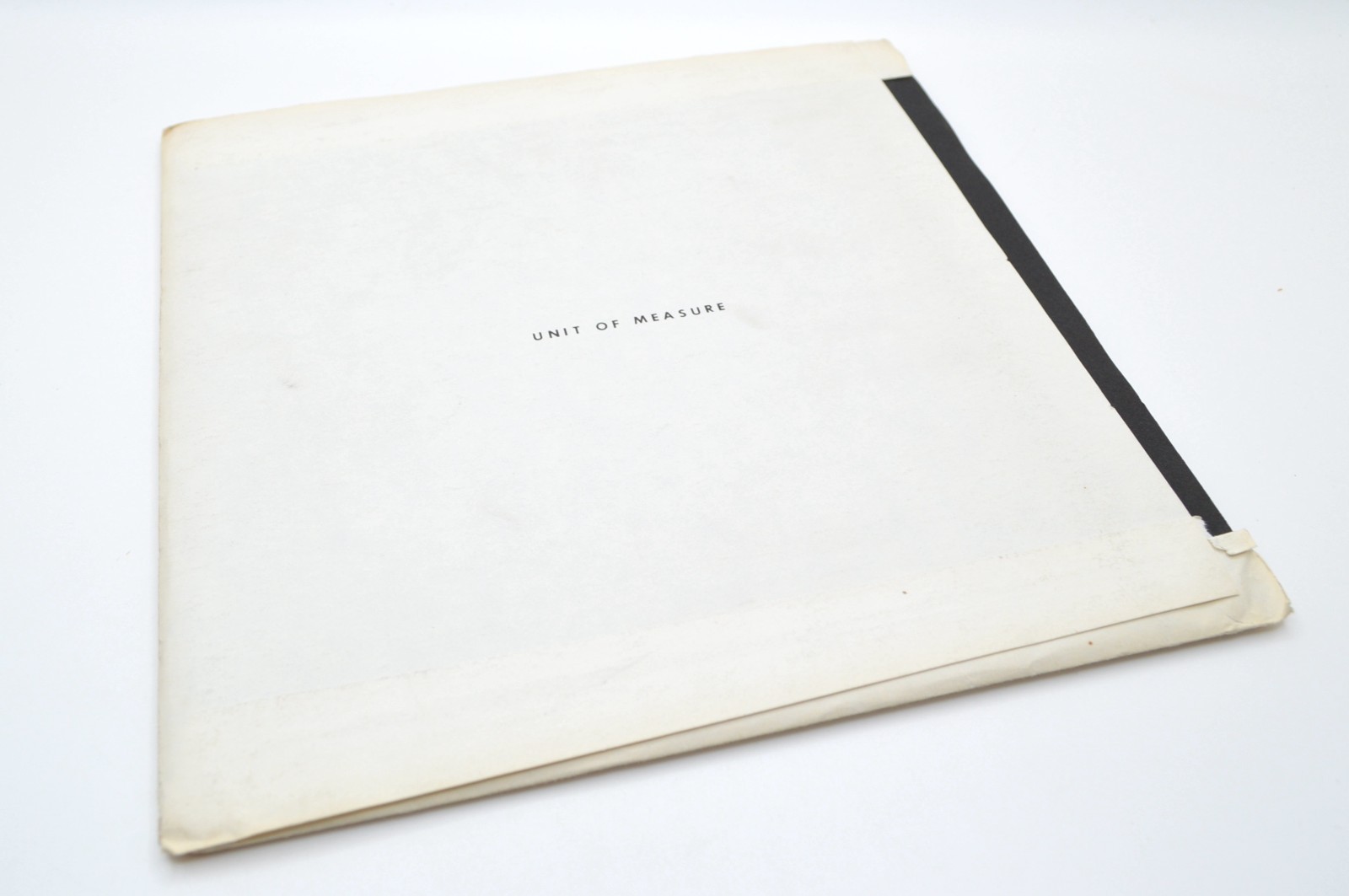 Marilyn R. Rosenberg, Unit of Measure, 1977, Visual & Concrete Poetry, Ltd Ed.