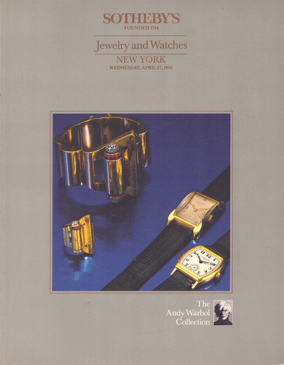 THE ANDY WARHOL COLLECTION JEWELRY AND WATCHES SALE 6000 APRIL 27, 1988