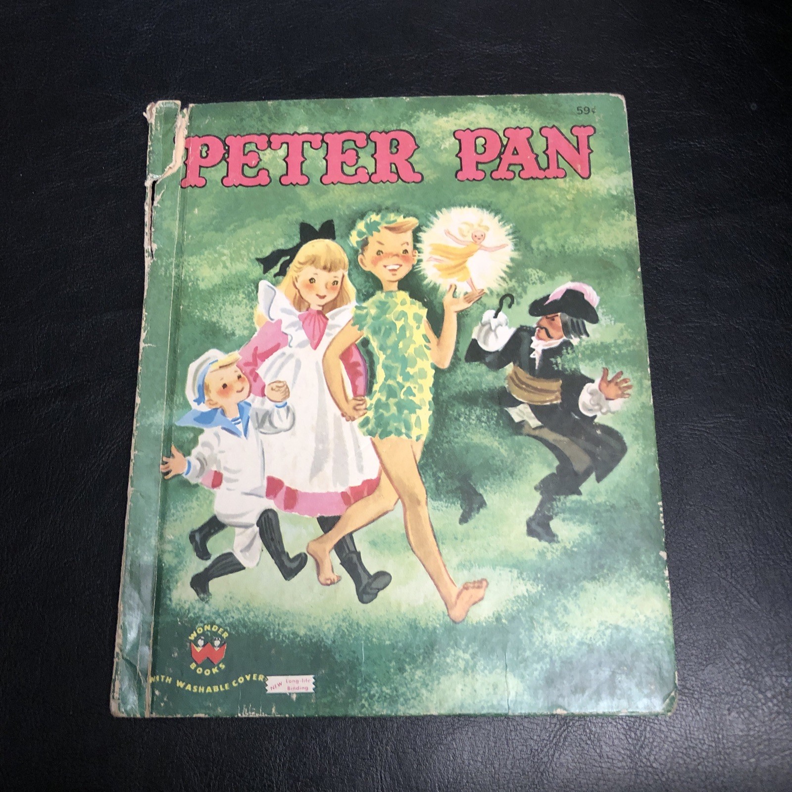 Vintage Peter Pan Children’s Hardcover Book Wonder Books 1952