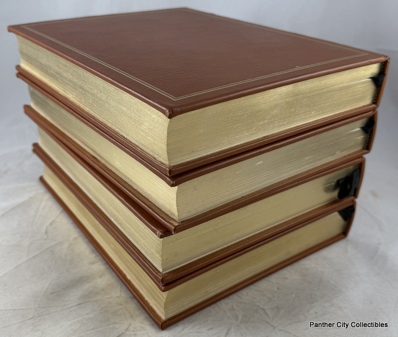 Complete 4v Leather Gilt Blackstone Laws Of England Legal Classics Library