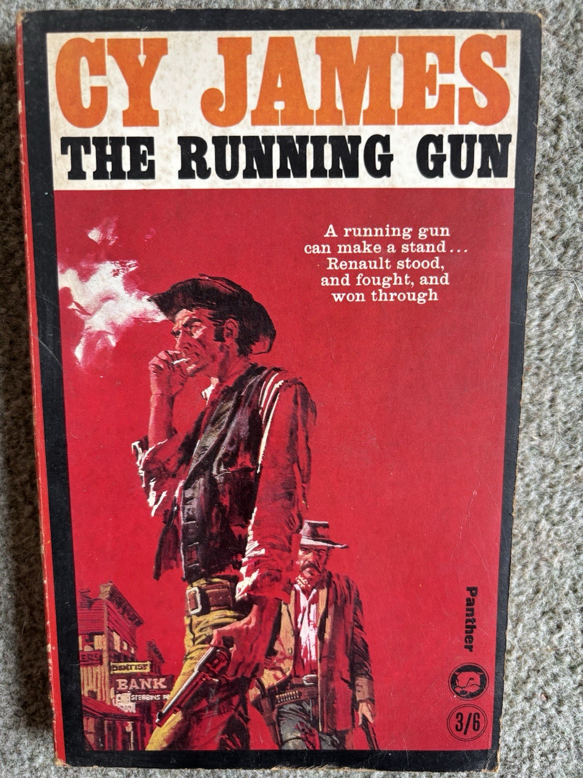 The Running Gun – Cy James, 1966 paperback first edition, Panther Books 2038