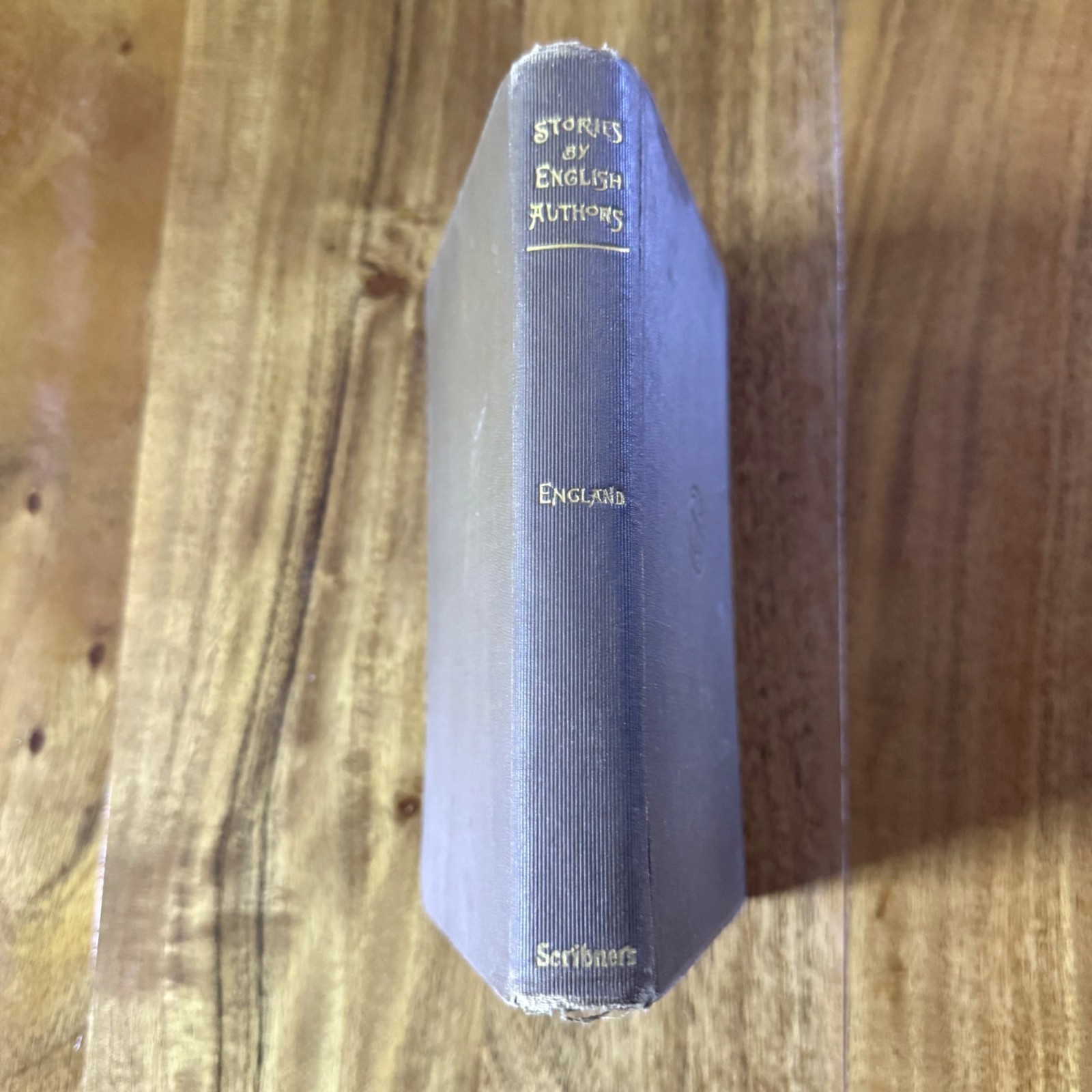 Antique 1902 Stories by English Authors ENGLAND Scribner’s Brown Edition HC