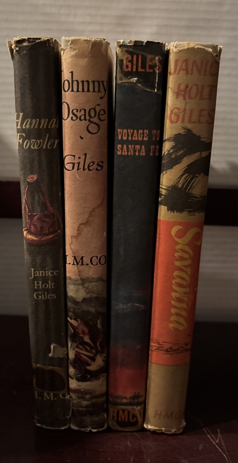 Janice Holt Giles 4 Vintage HC/DJs BCE Hannah, Johnny, Santa Fe & Savanna Good