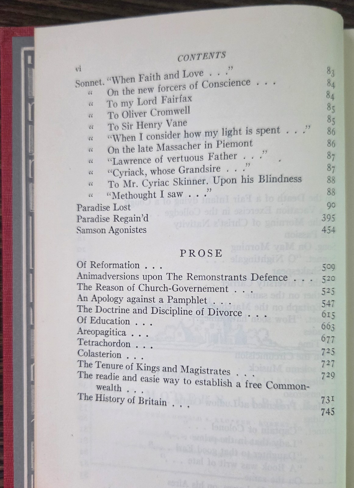 John Milton, Complete Poetry & Selected Prose — Modern Library #132 (Early)