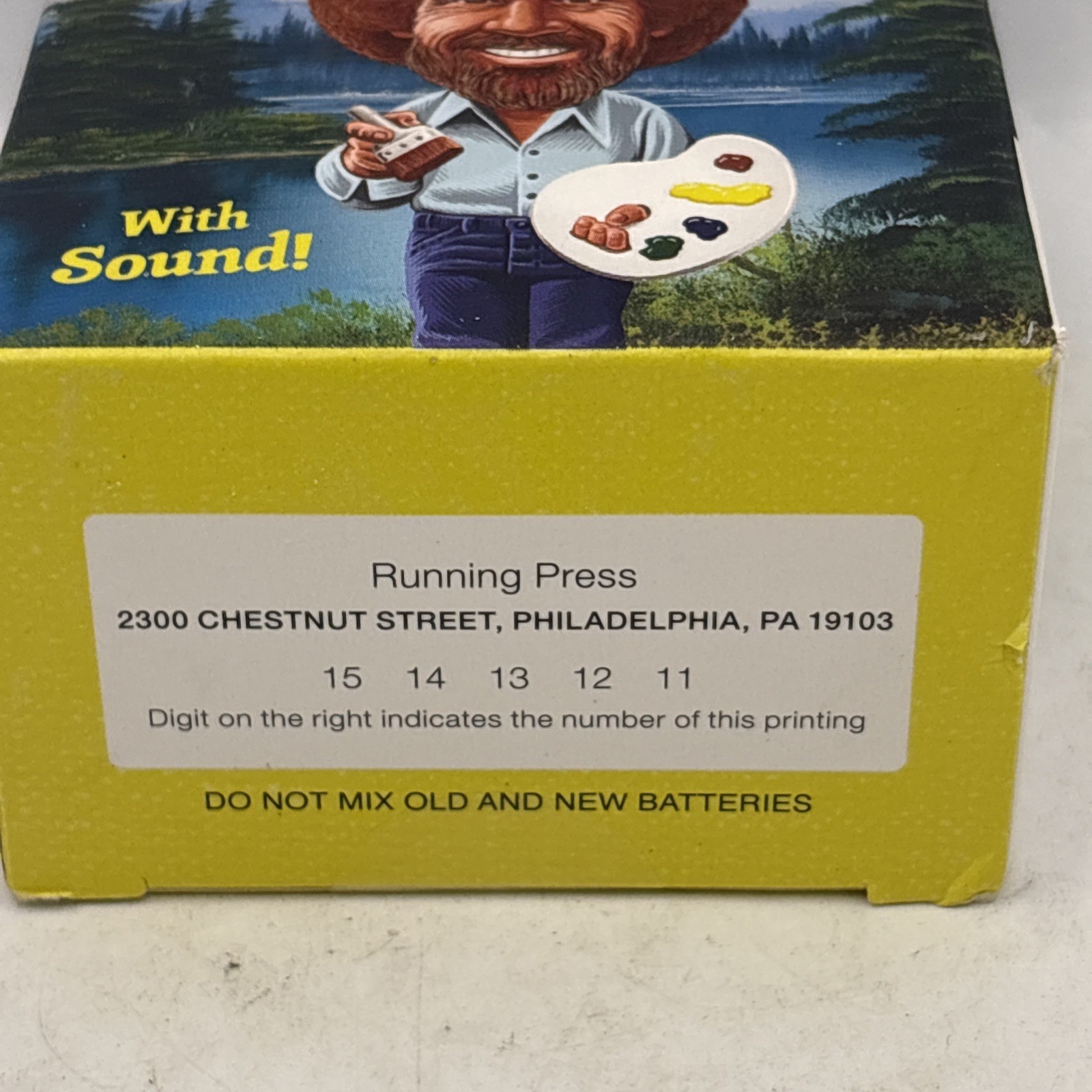 Bob Ross Talking Bobblehead With Sound Deluxe Mega Kit Running Press New 4” Tall
