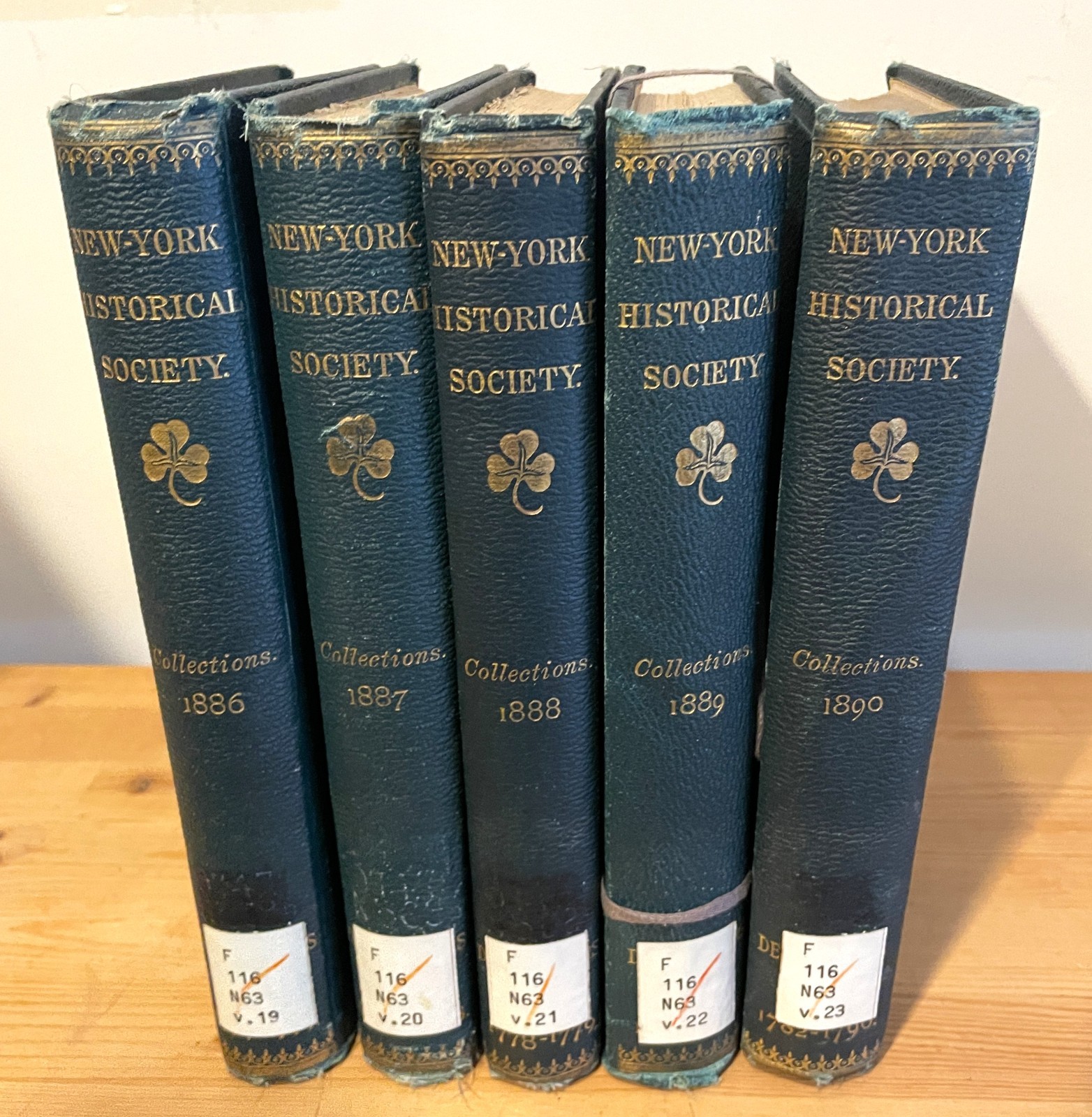 1886–90 Silas Deane Papers 5 volumes – New York Historical Society Collections