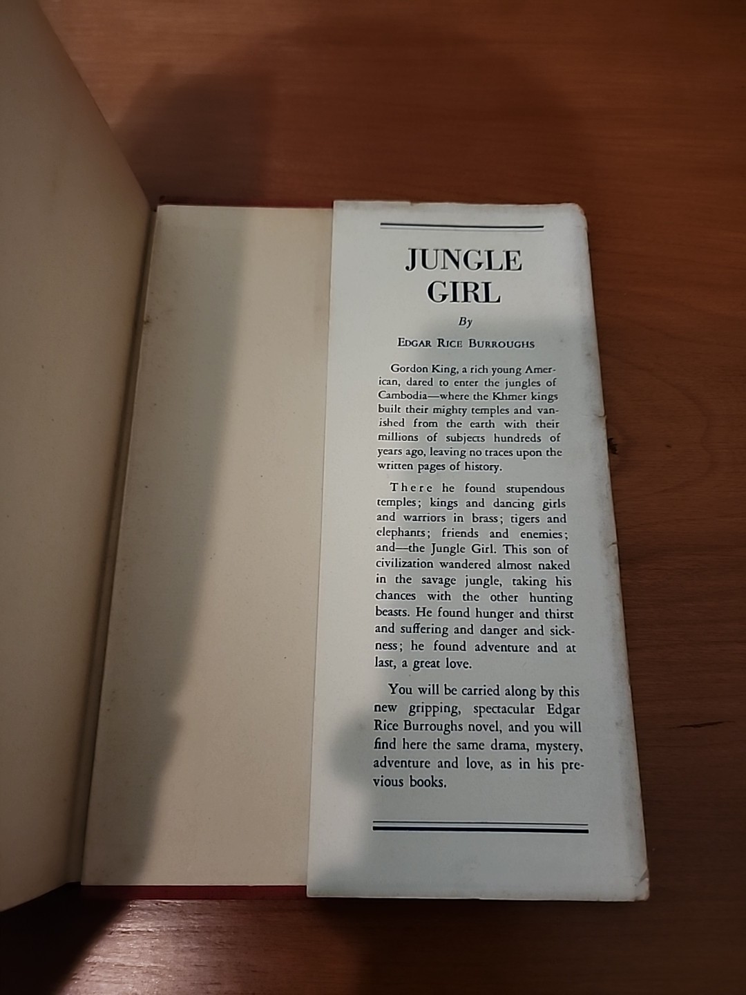 Apache Devil By Edgar Rice Burroughs, 1933 First Edition W/DJ, Glossy Internals!