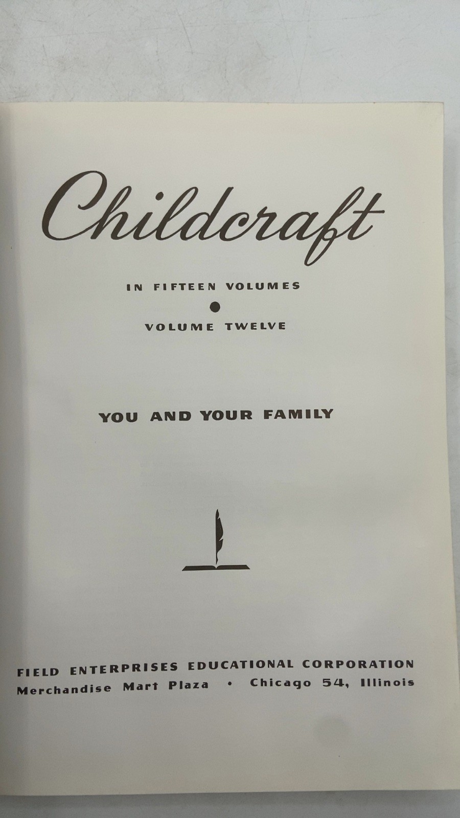 Childcraft: You and Your Family Hardcover 1961 Edition 1961
