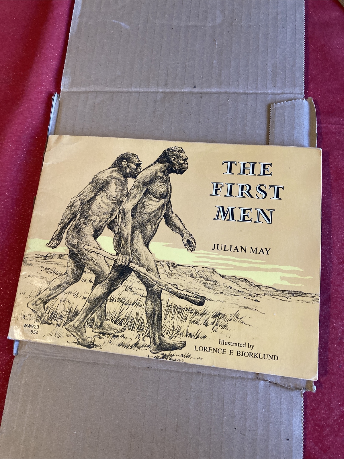 Vintage 1969 1st Printing The First Man by Julian May Young Readers Press Book