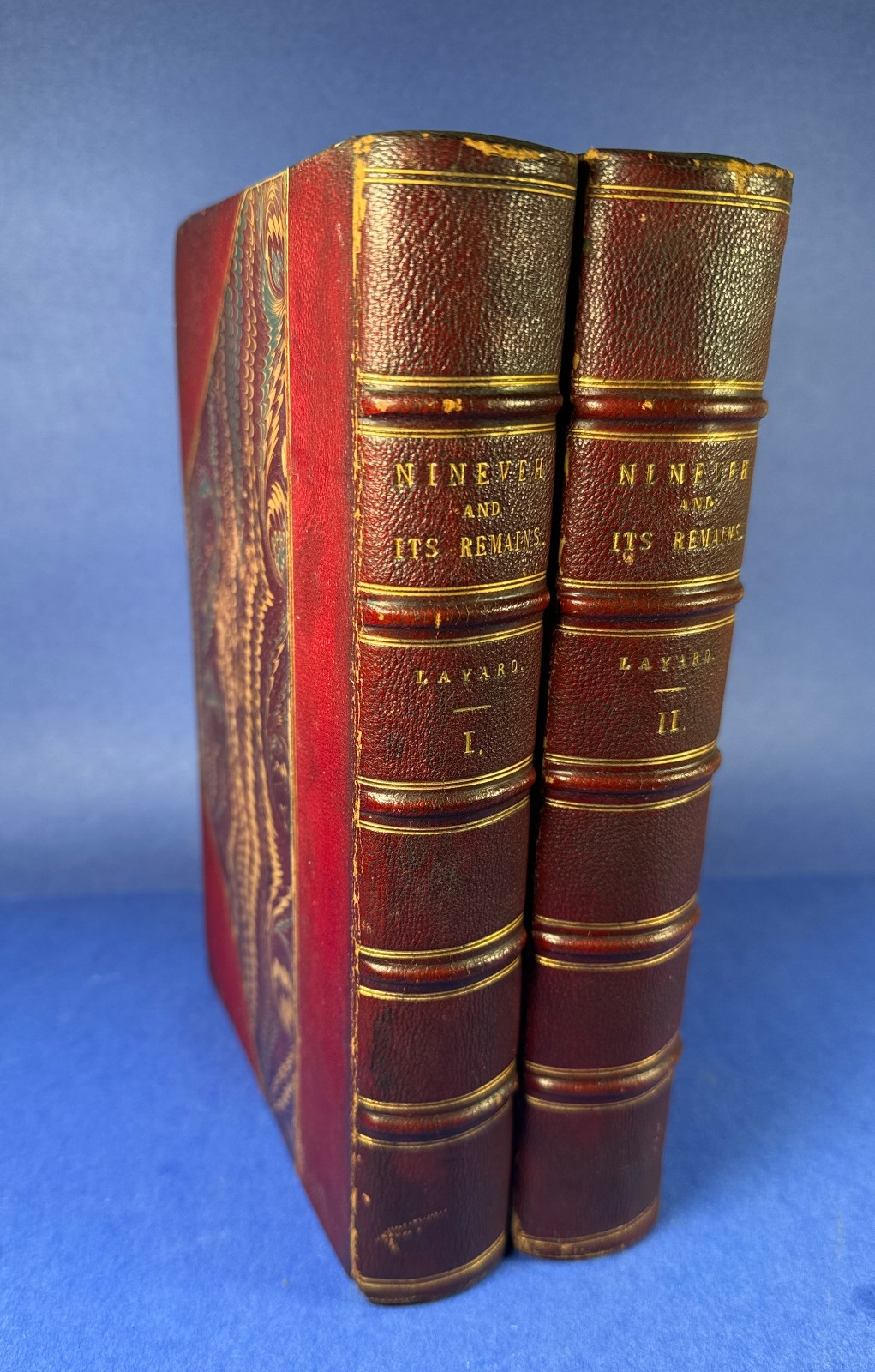 1849 NINEVEH & ITS REMAINS AUSTEN LAYARD 2 VOL ARCHAEOLOGY OCCULT DEVIL WORSHIP