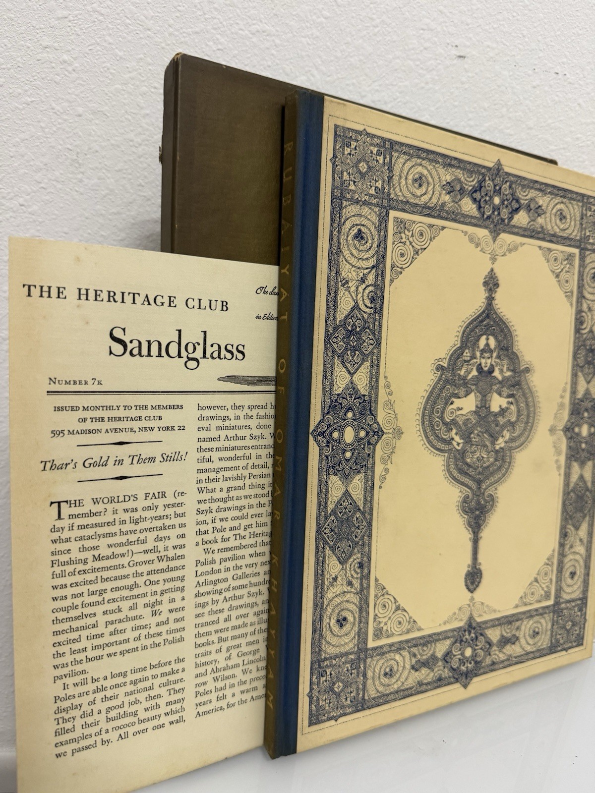 Rubáiyát of Omar Khayyám 1946 Heritage Press Arthur Szyk Illus Slipcase+sandglas