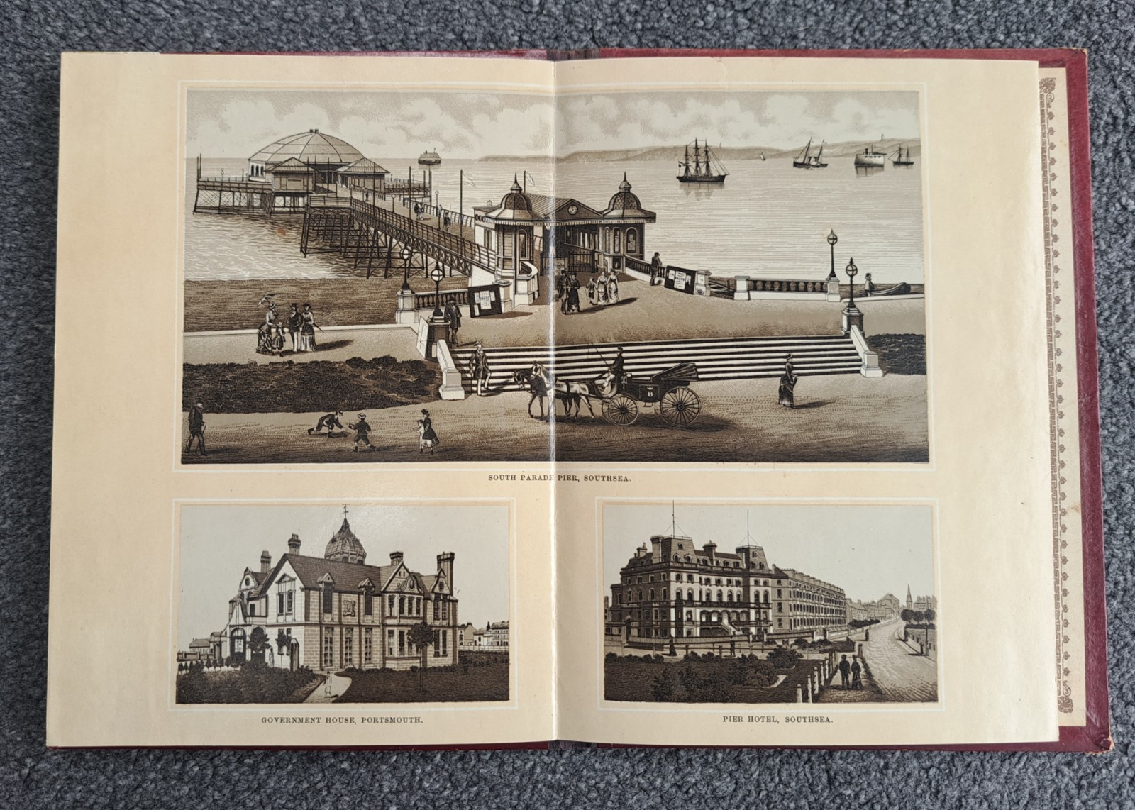 c.1890s album of Portsmouth & Southsea views Charles Reynolds & Co pier