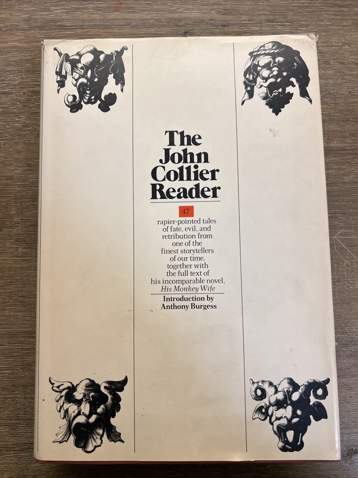 1972 hc dj 2nd print JOHN COLLIER READER ~ jacket clipped+has tears,tape+wear