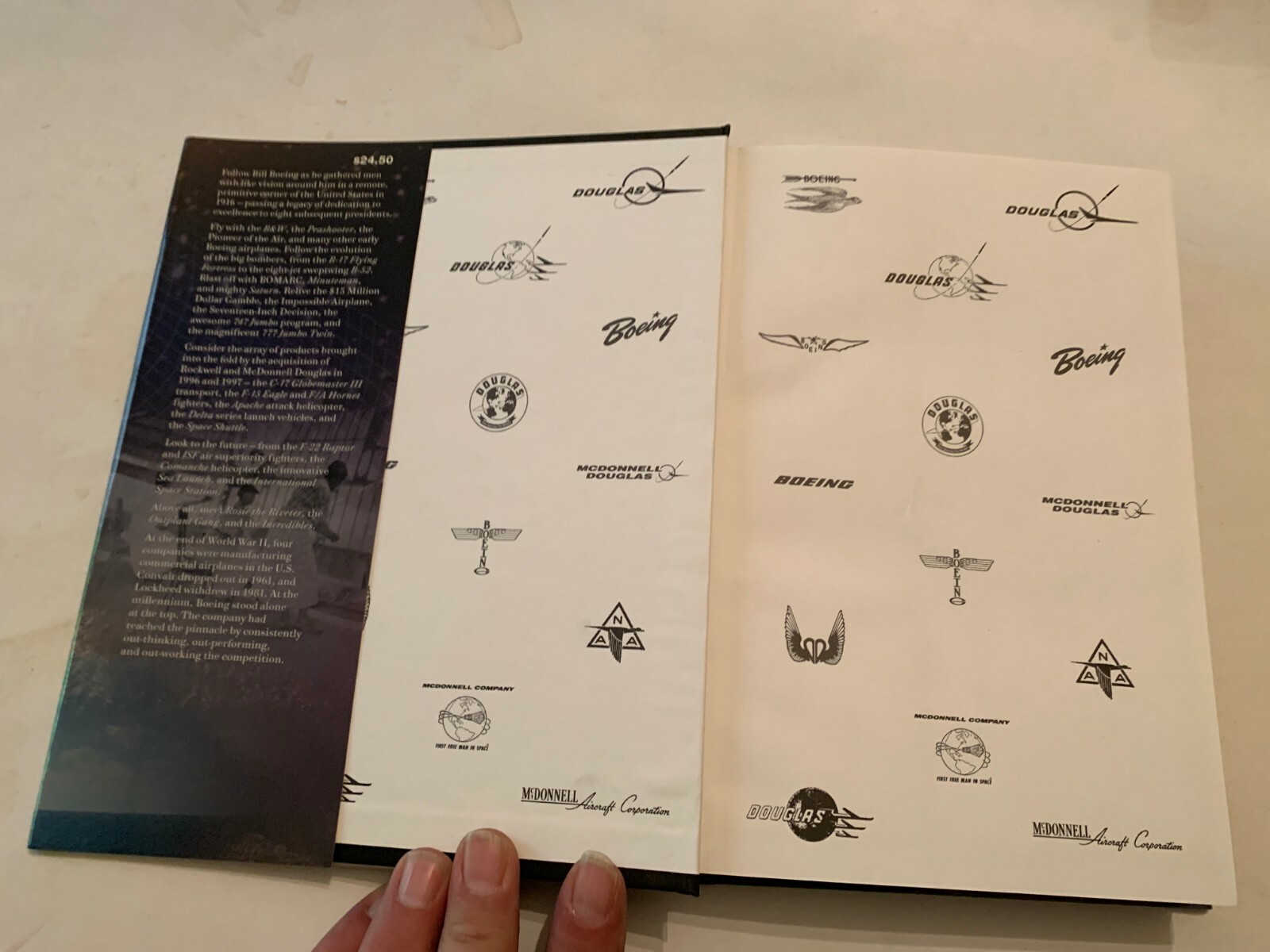 2002 Boeing The First Century by Eugene E Bauer Signed Hardcover With DJ
