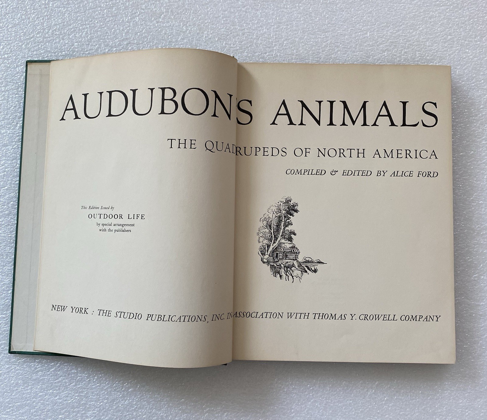 1954 Audubon’s Animals The Quadrupeds Of North America by Alice Ford Hardcover