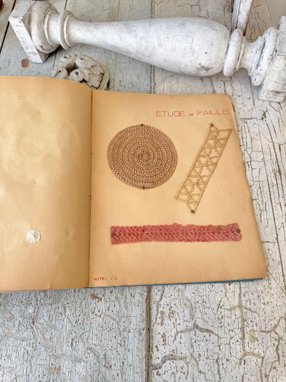 1930s French Couture Sampler School Workbook book Textile Design Fashion Histor