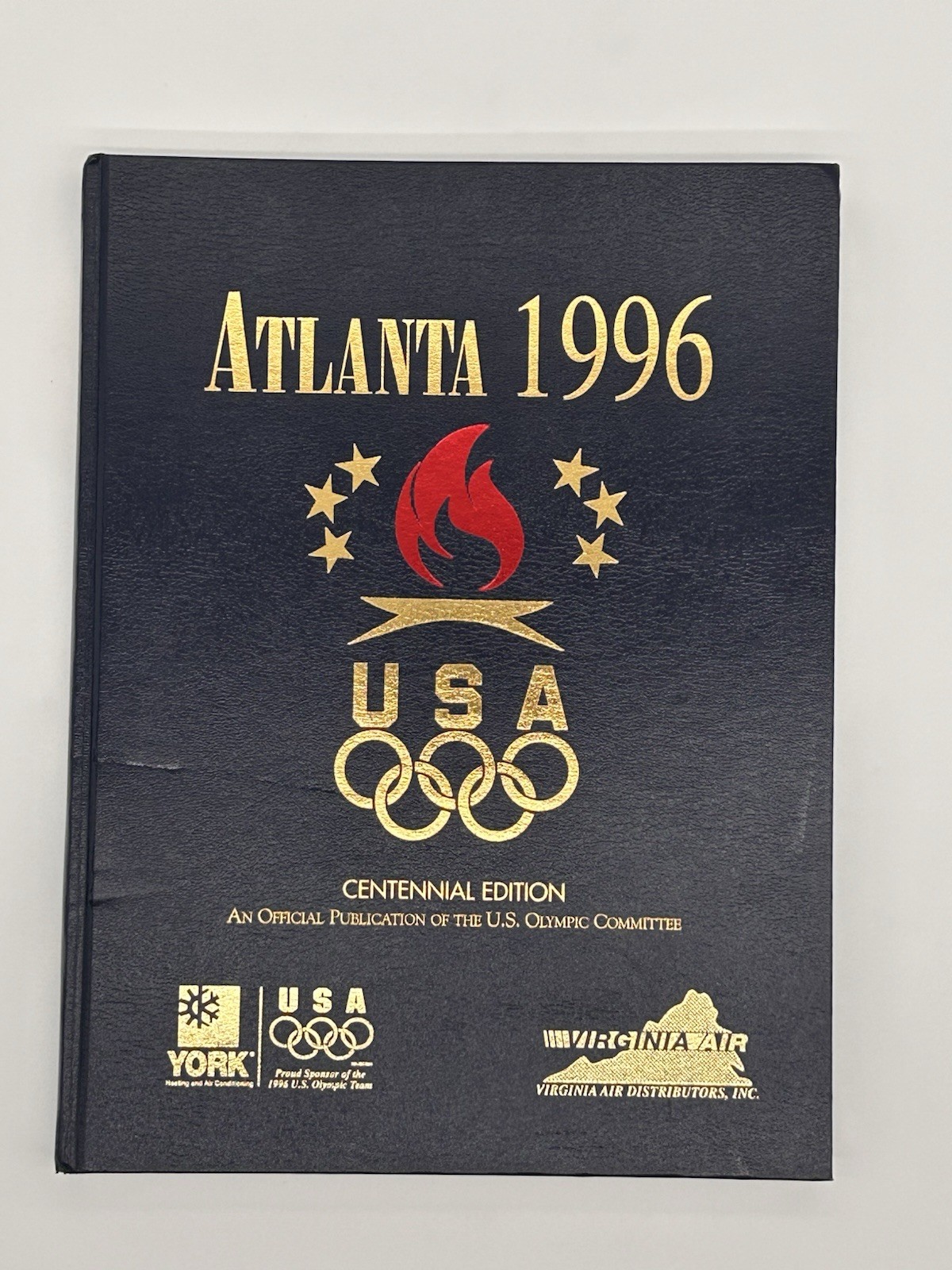 Atlanta 1996 Centennial Edition Olympic Book USOC Hardcover York Virginia Air