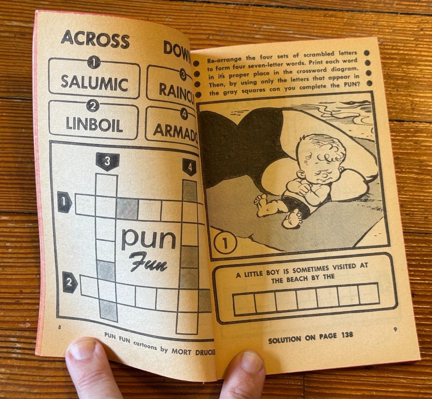 vtg lot PUZZLE FUN pb Martin DELL Jumble word games POCKET BOOKS puzzles 1960s