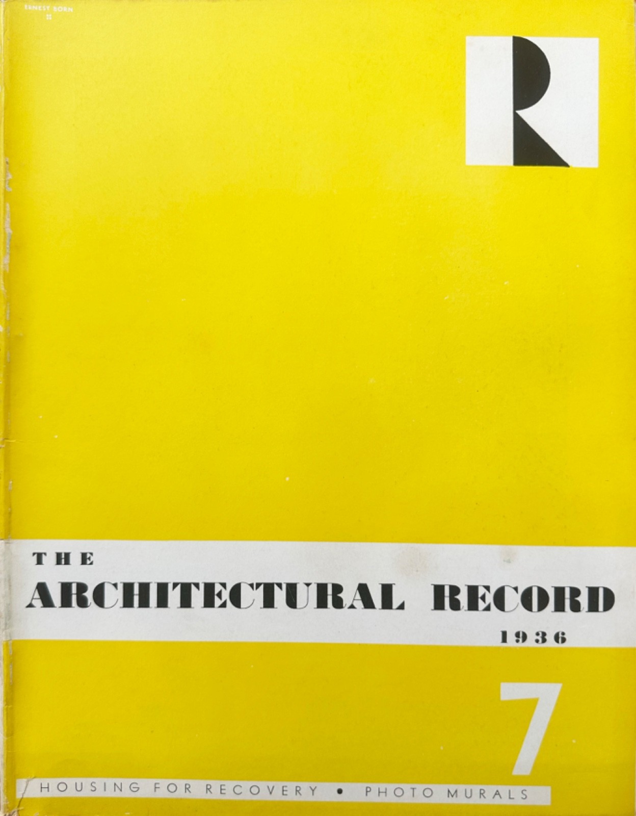 The Architectural Record July 1936 – Housing Architecture | Plans & Photo Plates