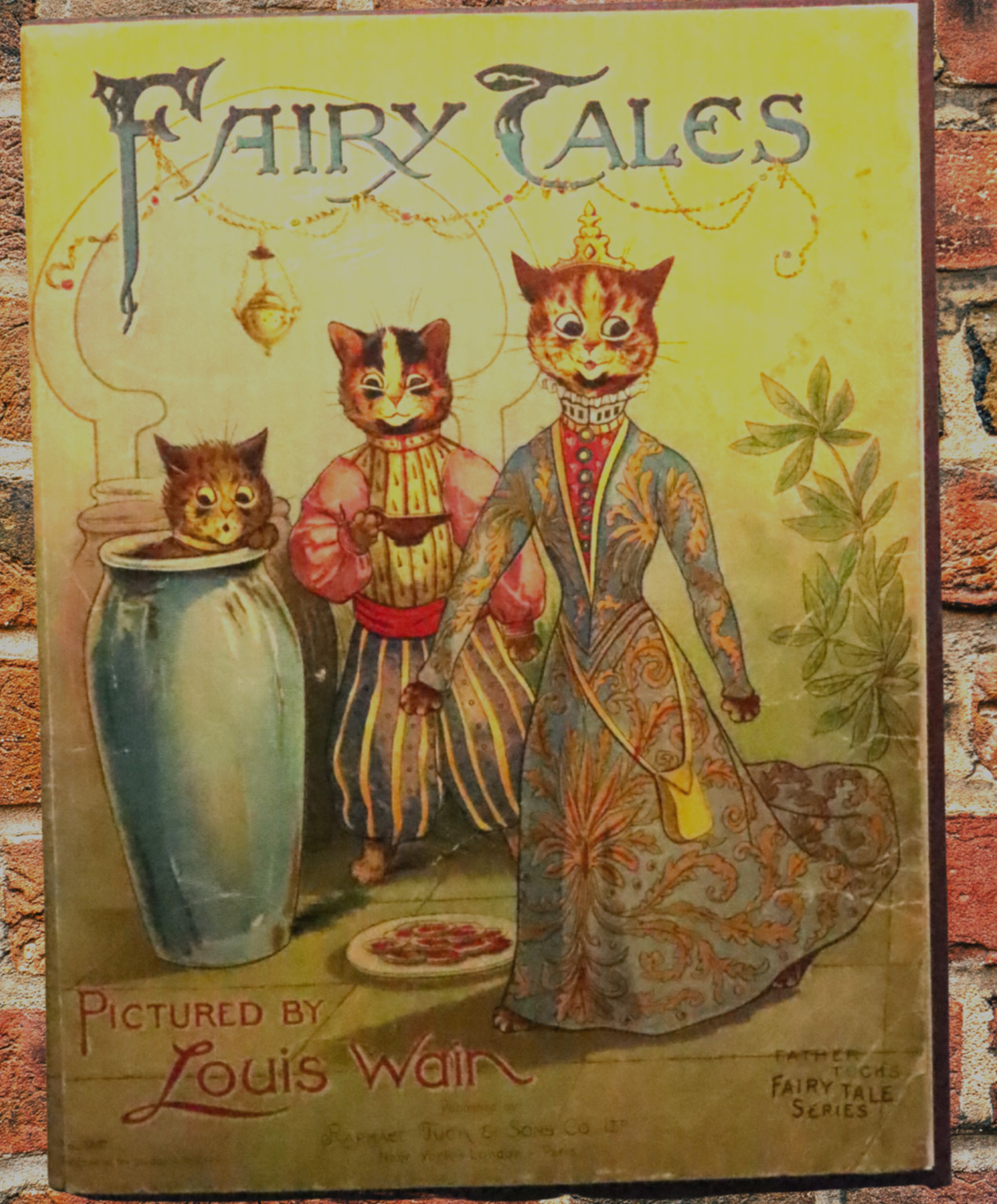 Louis Wain Cat Illustrations Fairy Tales Raphael Tuck Book c1900 Rare Children’s