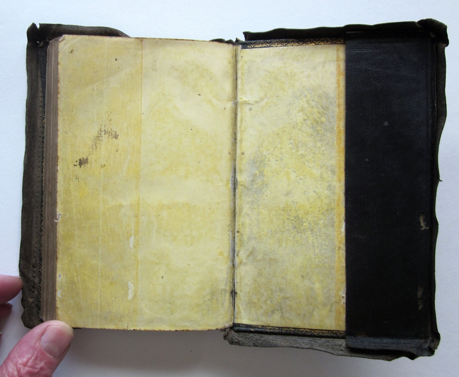 1836 Bible Complete Stebbing Lizars Yapp Leather Cover Isabella Sinclair Psalms