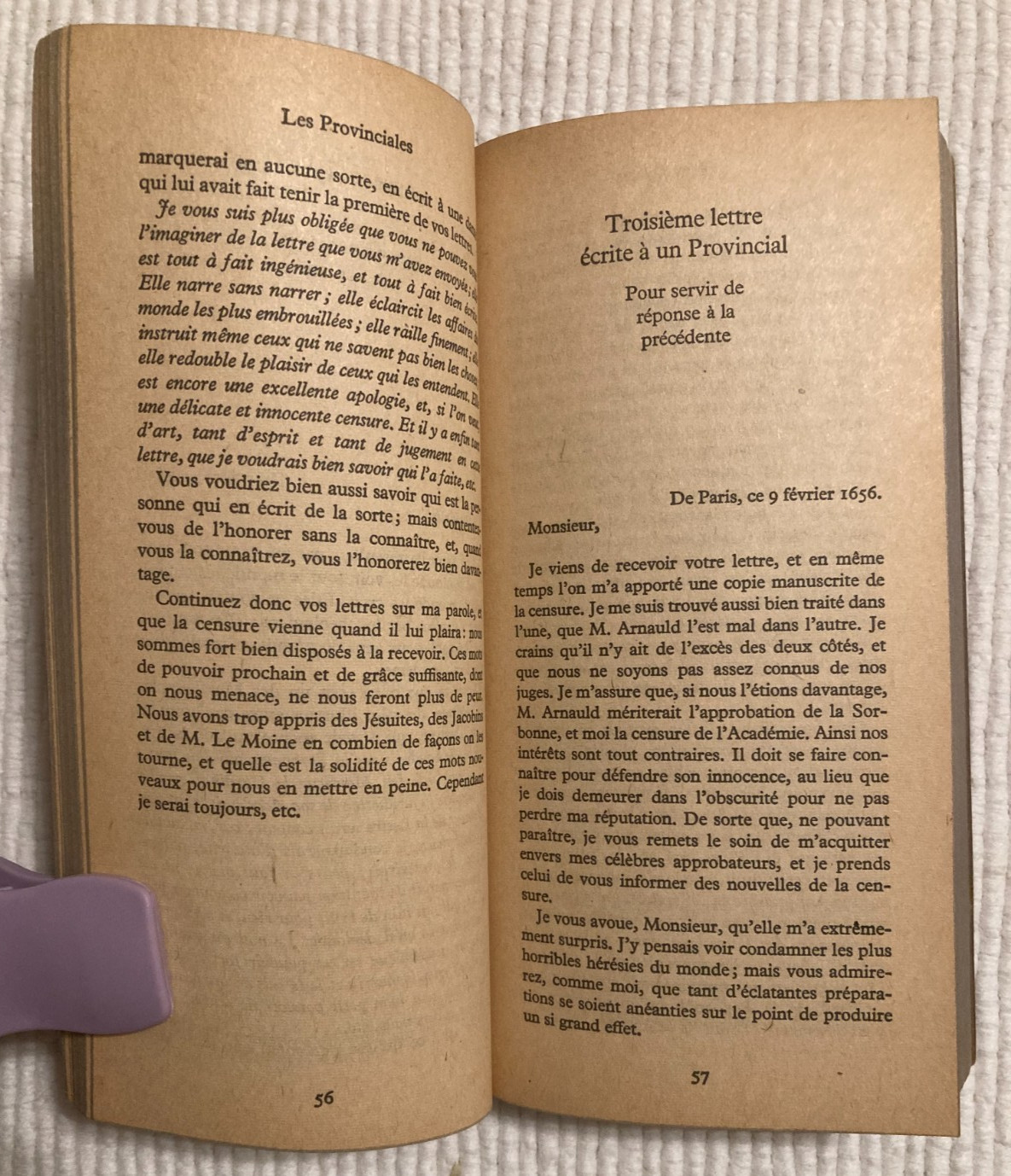 1964 pb book Pascal Provinciales – Jean J Pauvert edition, text in French