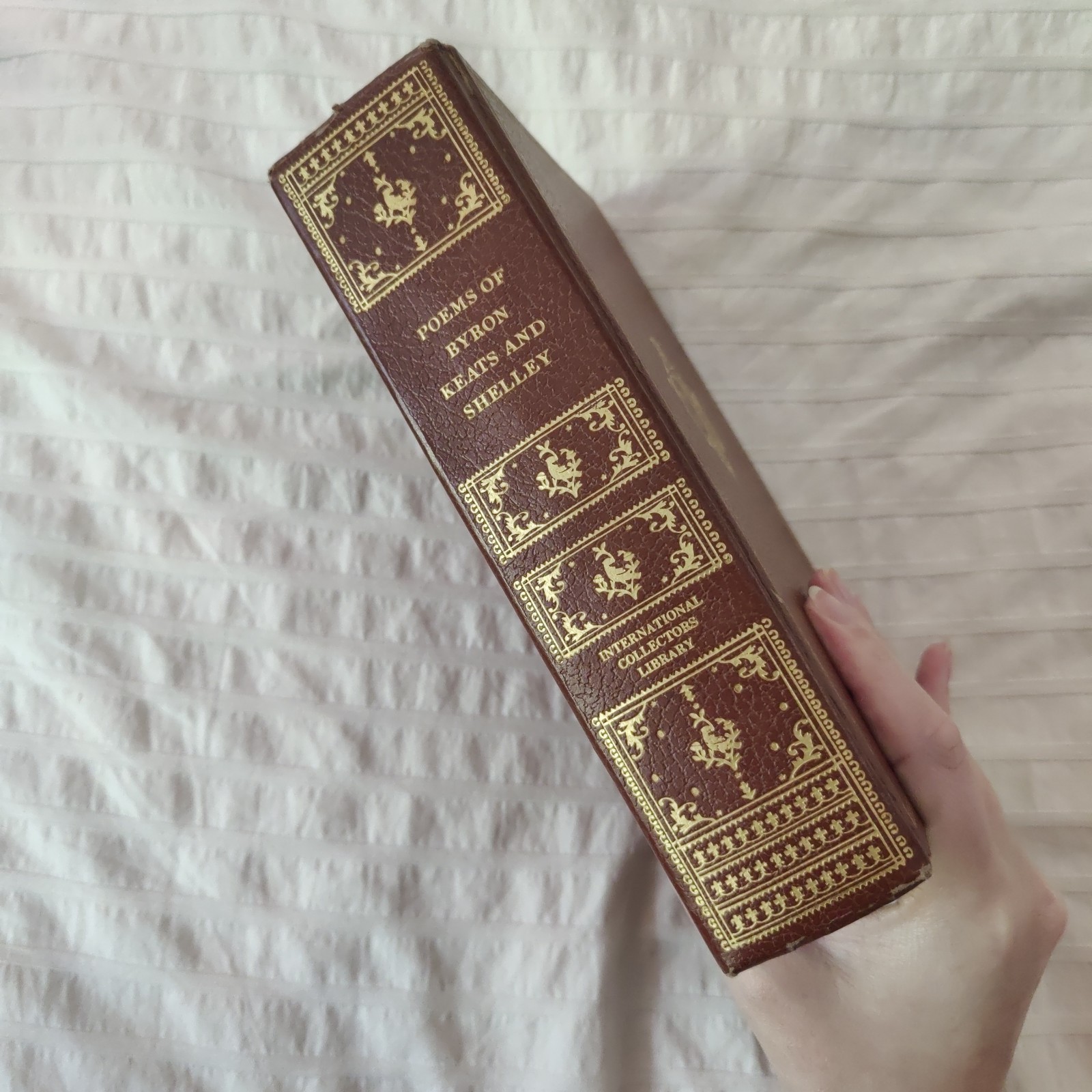 Poems of Byron Keats and Shelley 1967 Intl Collectors Library Leather Hardcover