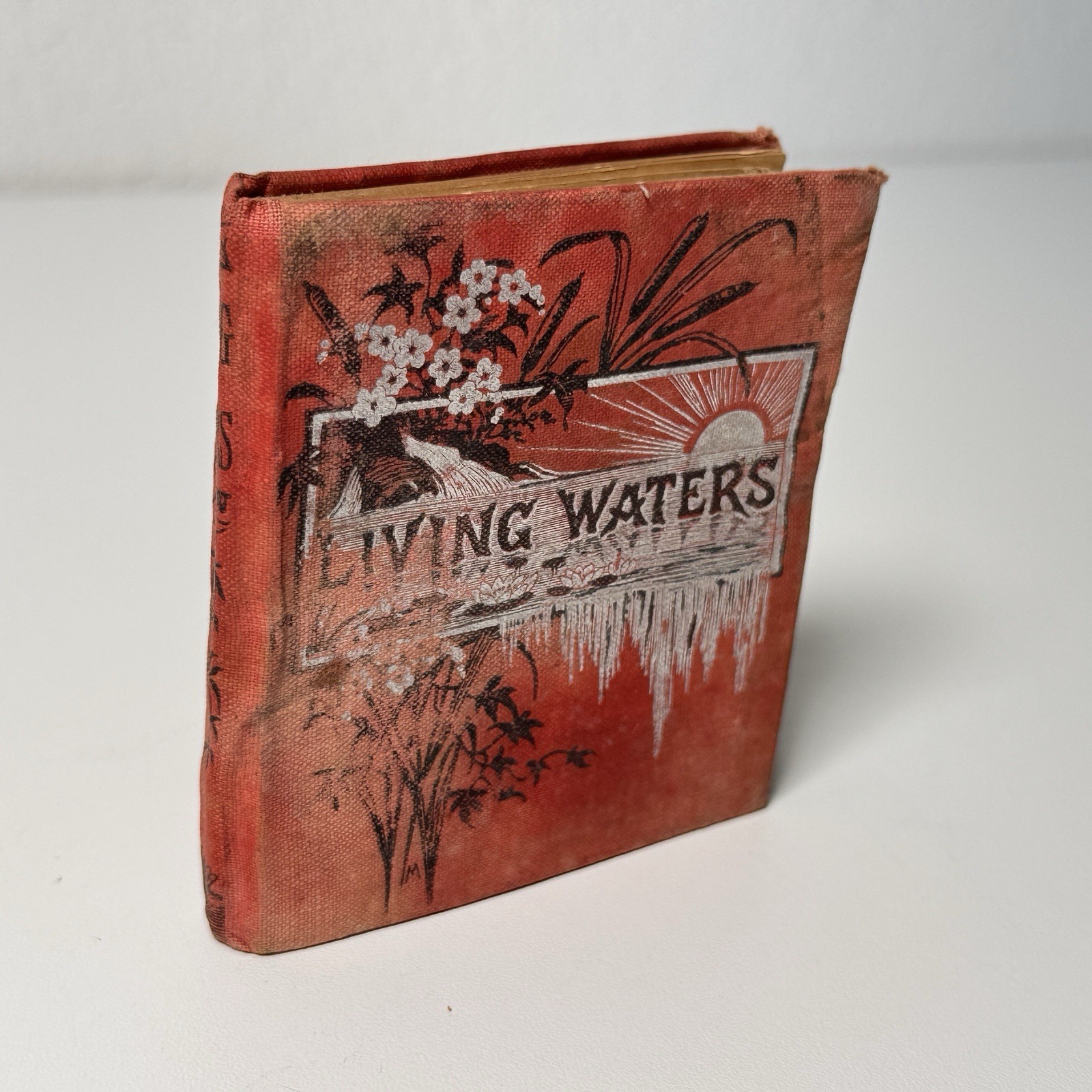 Rare Antique 1885 Miniature Book Living Waters E.P. Dutton Victorian Devotional