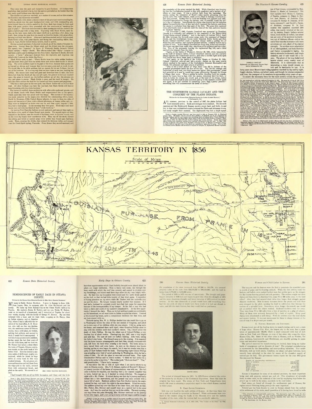 17 Kansas State Historical Society Collection Volumes (1875-1928) on DVD