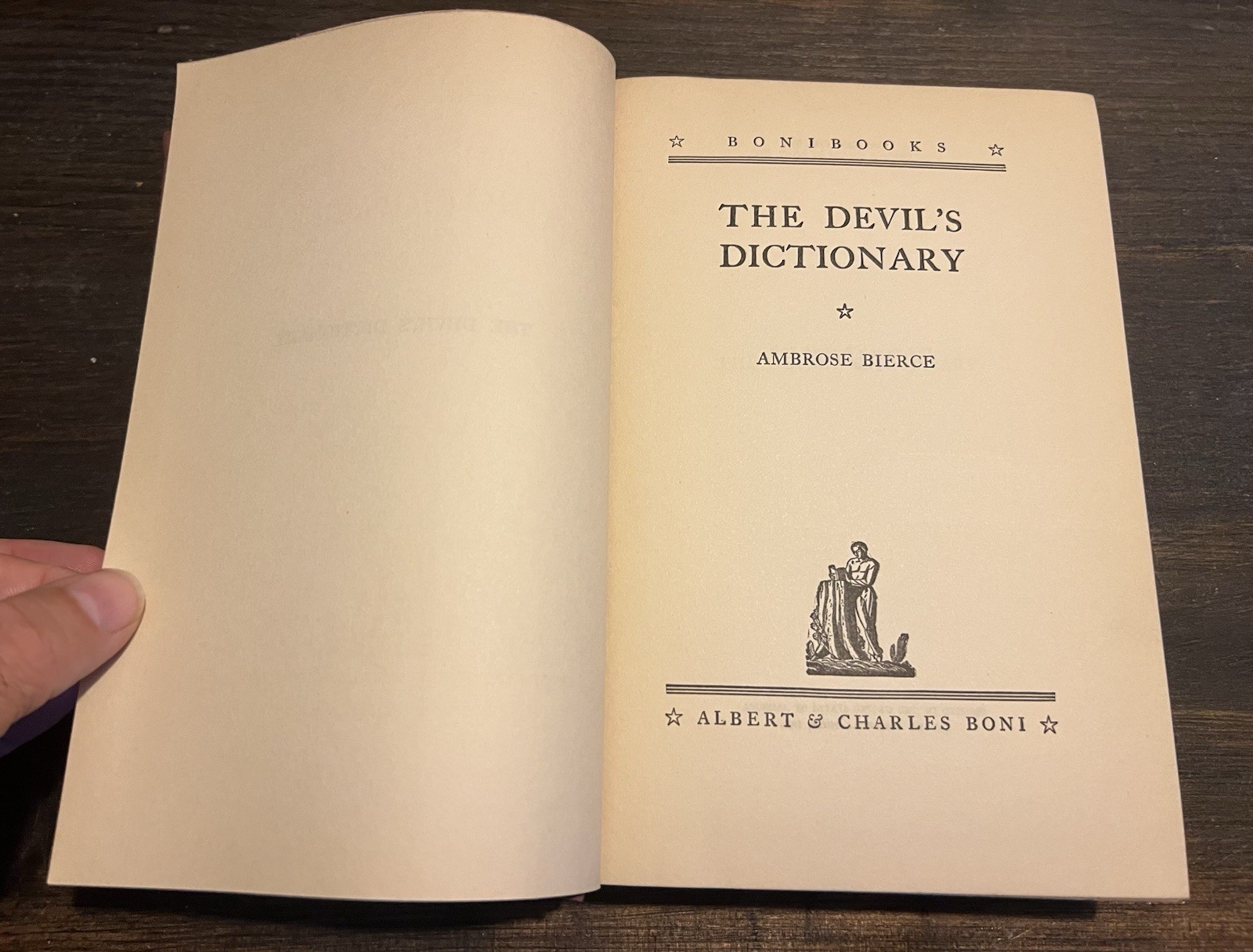 1935 Edition THE DEVIL’S DICTIONARY by AMBROSE BIERCE BONI LIVERIGHT SATANIC