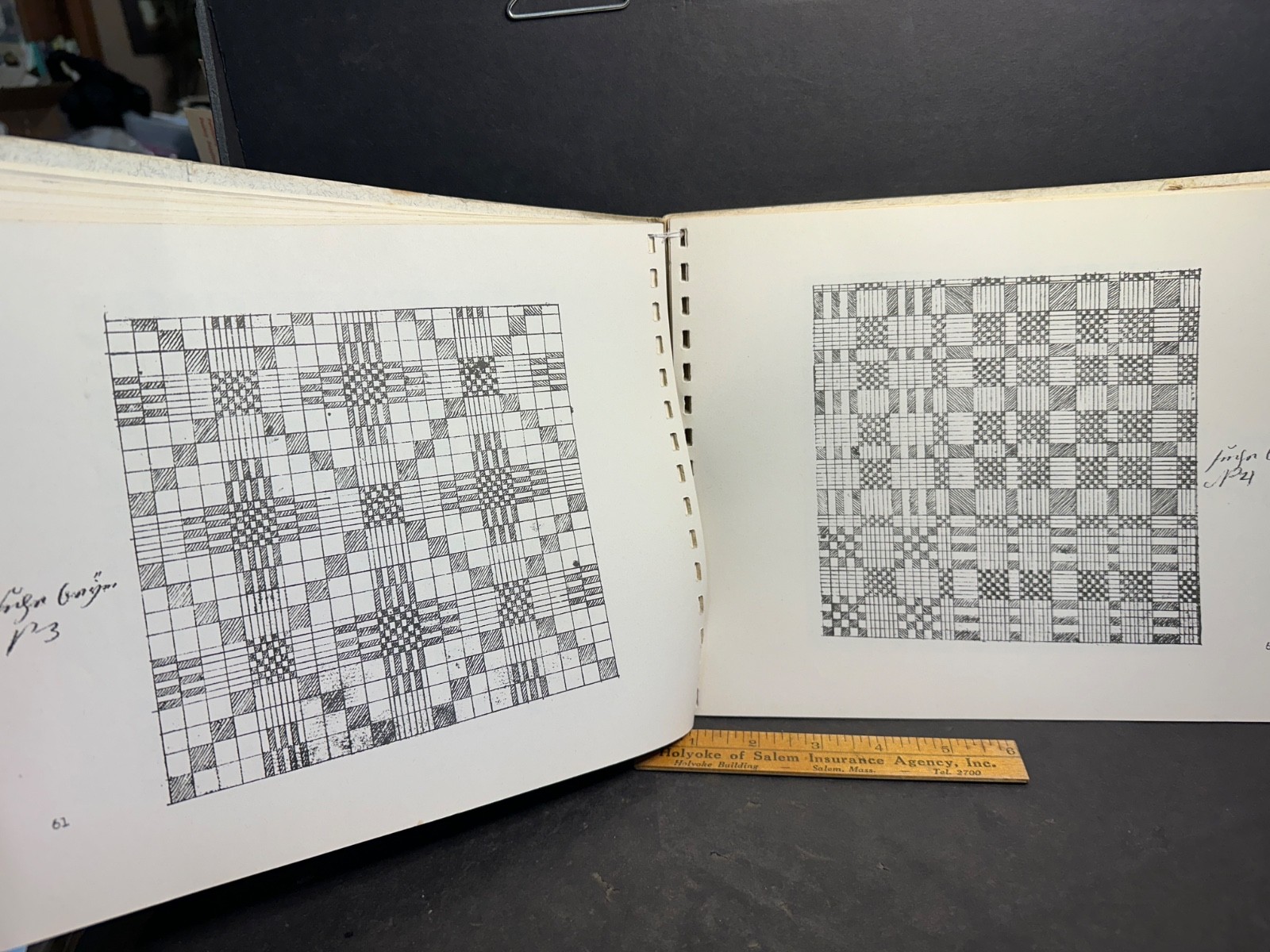 1961 A GERMAN WEAVER’S PATTERN BOOK 1784-1820, Nellie L. Galvin
