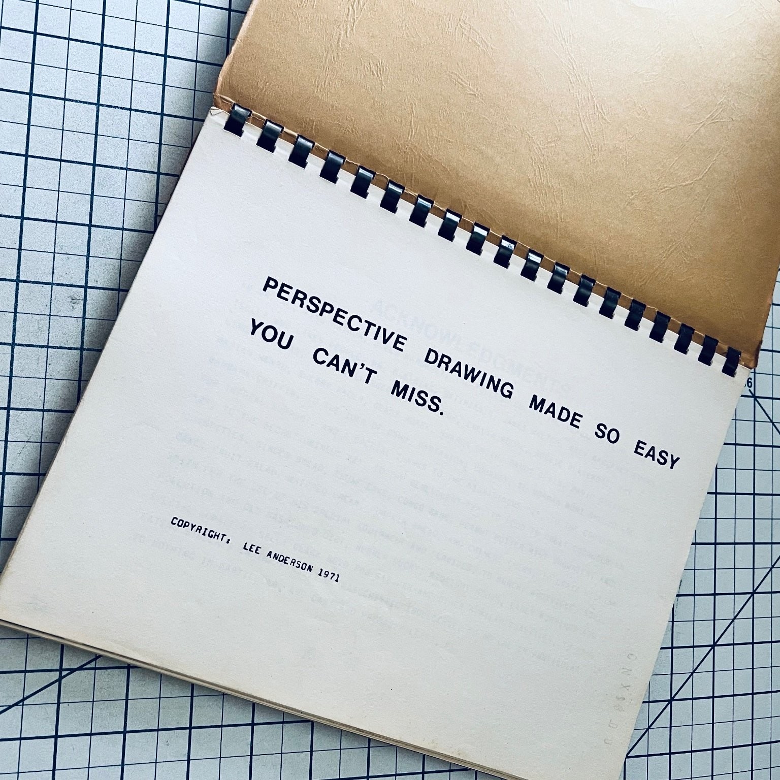 PERSPECTIVE DRAWING MADE SO EASY Lee Anderson 1971 Art Graphic Design Vintage