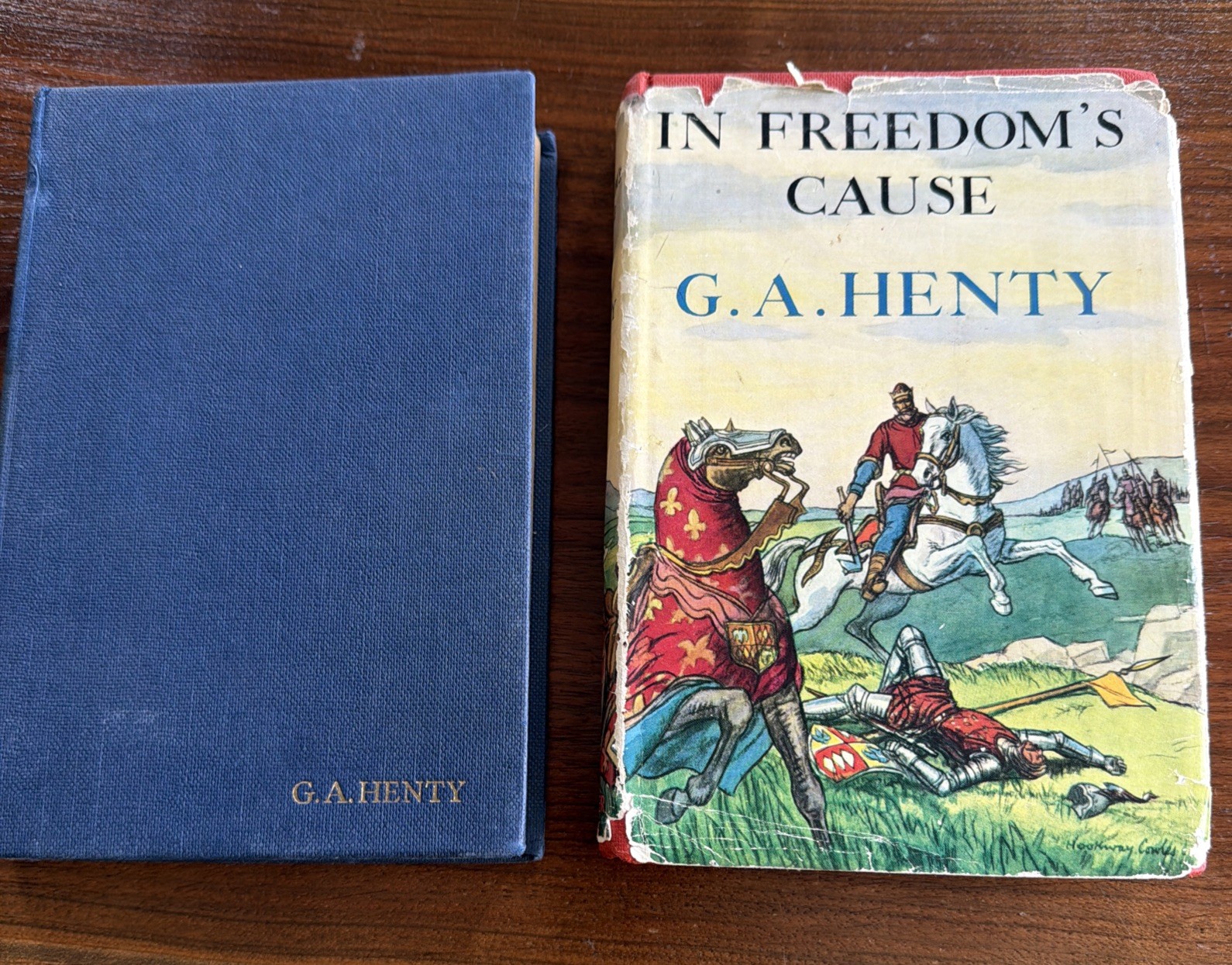 G.A. Henty book lot of 2 IN FREEDOM’S CAUSE/CONDUCT & COURAGE