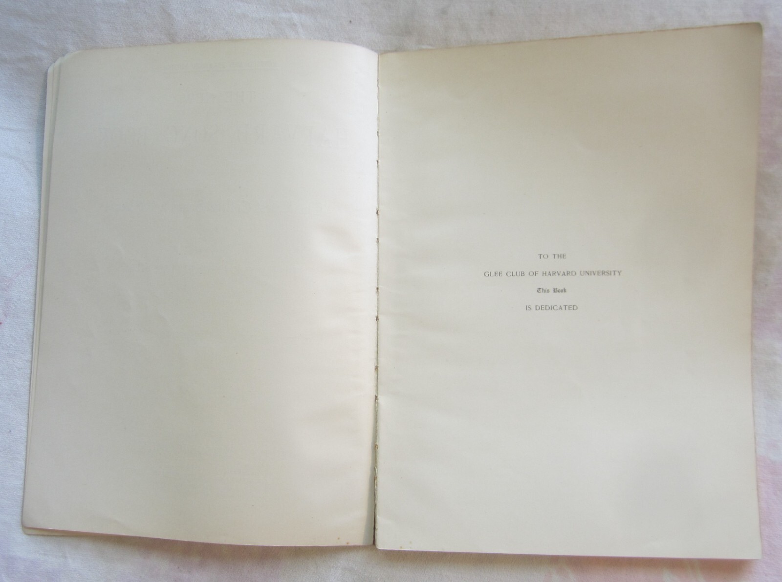 The NEW HARVARD SONG BOOK — Revised & Enlarged Edition — OLIVER DITSON, 1896