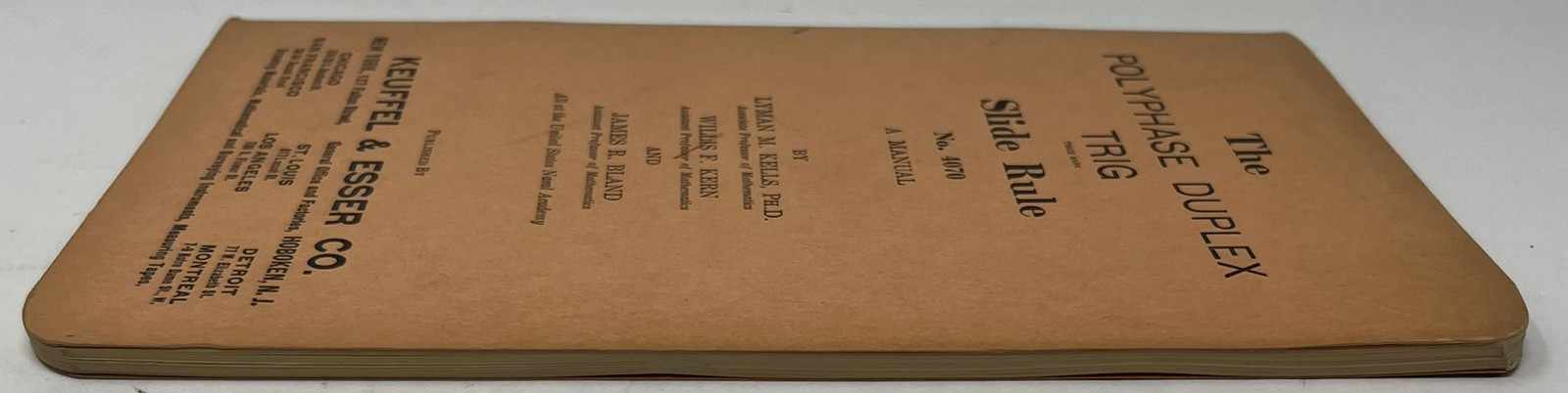 1939 The POLYPHASE DUPLEX TRIG Slide Rule Manual Vintage Keuffel & Esser Book