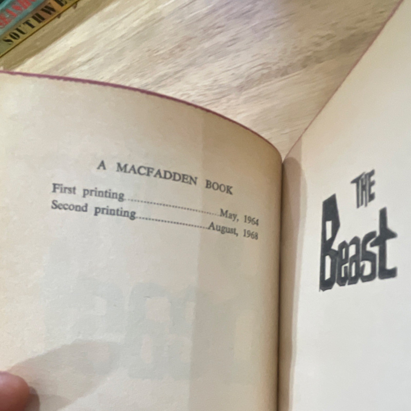 A. E. van Vogt The Beast Macfadden-Bartell 1968 Science Fiction Paperback